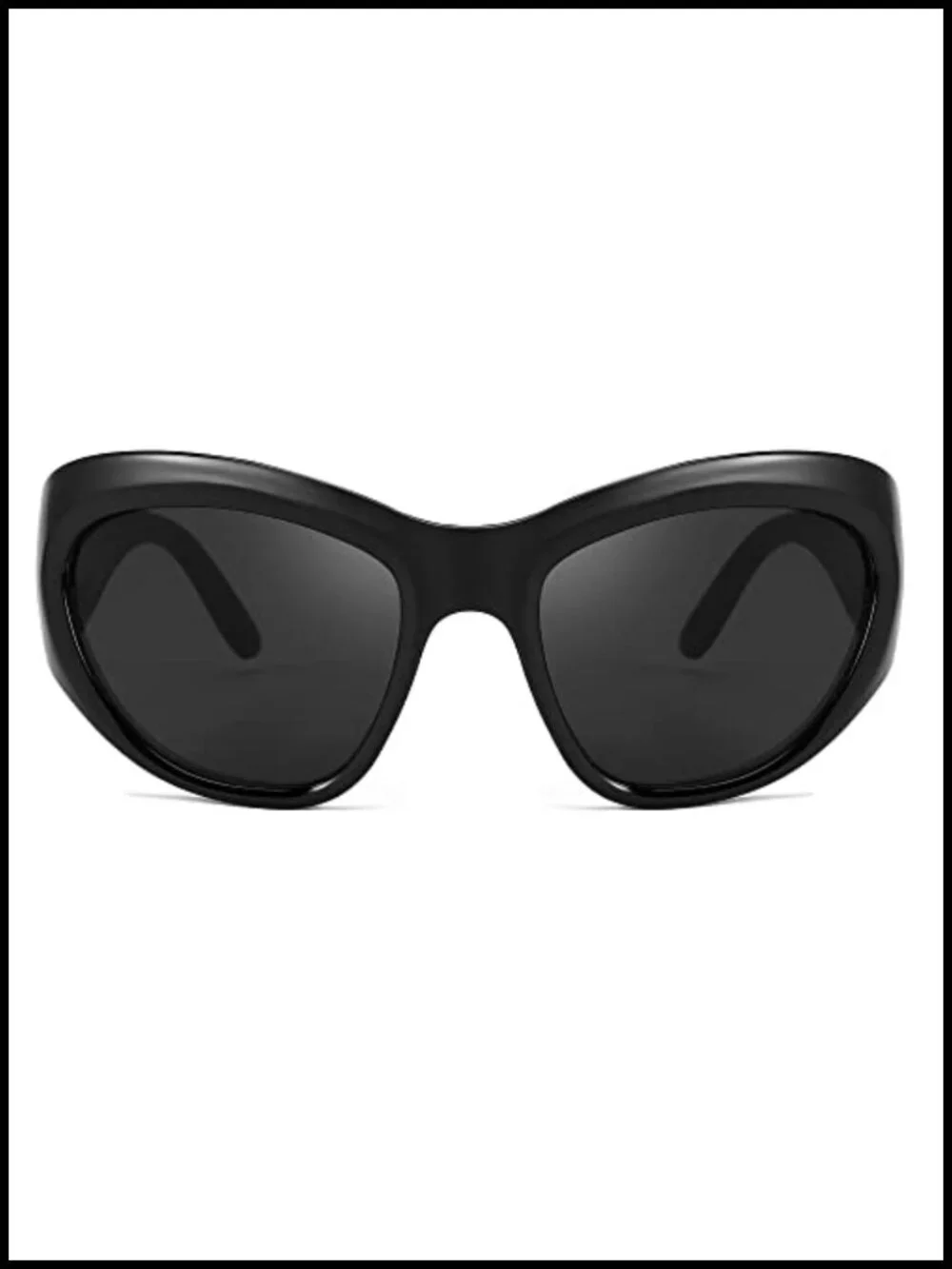 Oversized Shield Sunglasses UV400 Protection Wrap Around Futuristic